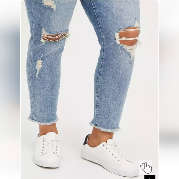 Torrid Mom Straight Vintage High-Rise Jean sz 22r - Picture 3 of 16